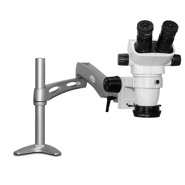 Scienscope SSZ Stereo Zoom Microscope With Low-Profile LED On Articulating Arm SZ-PK3-R3E - main
